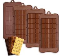 NIEEKRUN 4 stampi per cioccolatini frantumabili, in silicone, per cioccolato, senza BPA