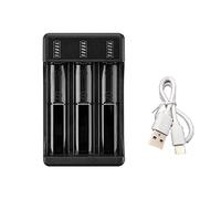 NIEI 18650 Caricatore Rapido 4.2V Litio Intelligente Caricatore Litio Scatola di Ricarica con di Tipo C per 14500 26650 18650 3 Slot