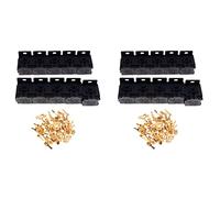 NIEI 2 x Auto 30A-80A Supporto Relè Titolare della Scatola Terminali Supporto Base Relè Spina 5 con Terminali 100 Pezzi 6,3 mm per Automobile