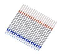 NIEI 20 ricariche di ricambio per penna a inchiostro gel argentato, punta da 0,7 mm