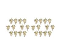 NIEI 24 pezzi di perline tovaglioli anelli oro a forma di uva tovaglioli con fibbie titolari di tovaglioli di nozze celebrazione tavolo decorazione tovaglioli fibbie