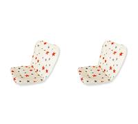 NIEI 2X Passeggino Pad Universale Passeggino Seggiolone Cuscino Fodera Mat Cotone Morbido Alimentazione Sedia Pad Copertura