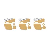 NIEI 3 Set Coperchi Interruttore Cavità Battipenna Gialli Pickup Piastra Selettore Fit Kit Chitarra Tipo Paul Paul