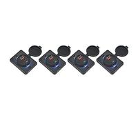 NIEI 4X Caricabatteria da Auto 18W E QC 3.0 USB di Ricarica Rapida 3.0 QC 3.0 per Auto Marine RV Mobile