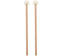 Niejgay 2 Pezzi Serria con Doppia Testa Tamburo Piatto Gong Bastoni di Martello Morbido Martello Bacchette Mazze Martello in Feltro 385 Mm