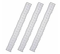 Niejgay 3 Pezzi 8.4 Pollici Metallo Bordi Irregolari Righello Bordi Righello per La Fabbricazione Della Carta Scrapbooking Scuola Ufficio Strumenti