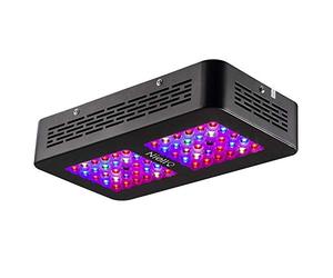 Niello Lampada da coltivazione a LED, 300W LED doppia lente ottica Luce per piante, luce per piante da interno, Lampada di crescita 2 interruttori VEG e Bloom inclusi UV e IR