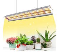 Niello T5 162LEDs Lampada per Piante, Full Spectrum 60CM lampade LED Coltivazione, Lampada per coltivazione di piante con riflettore/Design a catena a margherita per semina,scaffali di coltivazione