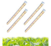 Niello T8 4pcs Lampada per Piante, Full Spectrum 60CM lampade LED Coltivazione, Lampada per coltivazione di piante con riflettore/Design a catena a margherita per semina,scaffali di coltivazione (T8)