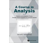 Niels Jacob Kri Course In Analysis, A - Vol. Iii: Measure And (Copertina rigida)