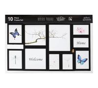 Nielsen 10er Frame Set black Kunststoff Wechselrahmen 8999176 Fornitura ufficio