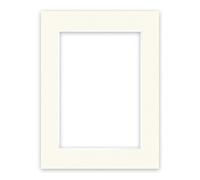 nielsen Conservation Passepartout 1,5 mm, formato esterno 30x40 cm per immagini DIN A4, avorio crema bianco liscio