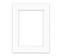nielsen Conservation Passepartout 1,5 mm, formato esterno 30x40 cm per immagini DIN A4, bianco puro bianco chiaro liscio