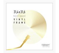 nielsen cornice per dischi, 31,4 x 31,6 cm, legno, Nero, cornice in vinileper appenderein formato verticale e orizzontale, vetro sintetico, Vinyl Holz