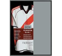 nielsen cornice per maglietta, 60 x 80 cm, alluminio, Nero opaco, cornice per posterper appenderein formato verticale e orizzontale, vetro sintetico, Framebox II