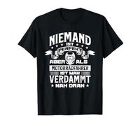 Niemand Ist Perfect Motorradfahrer Design Maglietta