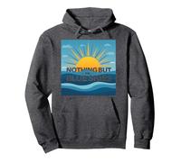 Nient'altro Che i cieli Blu - Sunny Optimism Felpa con Cappuccio, Unisex per Adulti, Grigio Scuro, M
