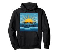 Nient'altro Che i cieli Blu - Sunny Optimism Felpa con Cappuccio, Unisex per Adulti, Nero, L