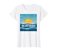 Nient'altro Che i cieli Blu - Sunny Optimism Maglietta, Donna, Bianco, XXL
