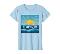 Nient'altro Che i cieli Blu - Sunny Optimism Maglietta, Donna, Celeste, M
