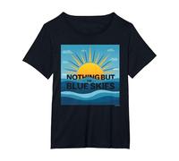 Nient'altro Che i cieli Blu - Sunny Optimism Maglietta, Donna Plus-Size, Nero, 2X