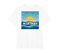 Nient'altro Che i cieli Blu - Sunny Optimism Maglietta, Uomo Taglie Grandi, Bianco, 4X Tall