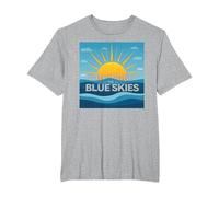 Nient'altro Che i cieli Blu - Sunny Optimism Maglietta, Uomo Taglie Grandi, Grigio Melange, 4X Tall