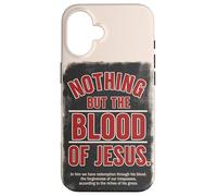 Nient'altro che il sangue di Gesù Redenzione Grazia Custodia per iPhone 16