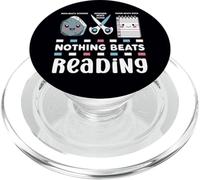 Niente batte Reading Rock Paper Scissors Funny Book Lover PopSockets PopGrip per MagSafe