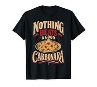 Niente Batte Un Buon Carbonara Cibo Divertente Vintage Maglietta