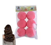 Niente Bigodini Per Capelli Termici - Bigottari Senza Calore, Spugna Di Bigodini Per Capelli Senza Calore, Bigodini Di Parrucchiere Di Qualità Salone Set Di 6, Morbida Spugna Per Curling Addormentato