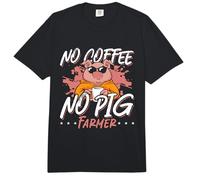 Niente caffè Nessun Proprietario di maiali Vita agricola Amante del caffè Allevatore di suini Comfort Colors Adult Heavyweight T-Shirt