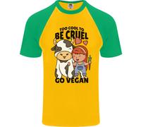 Niente Che Farts Divertente per Vegani Vegetariano DA UOMO S/S Baseball
