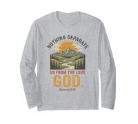 Niente Ci separa dall'amore di Dio Romani 8:39 Uomini Maglia a Manica
