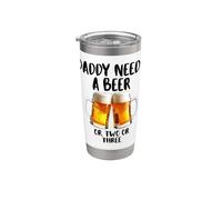 Niente come una bella birra fredda dopo un bel drink di birra fredda Bicchiere termico in acciaio inox doppia parete