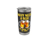 Niente come una bella birra fredda dopo un bel drink di birra fredda Bicchiere termico in acciaio inox doppia parete