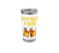 Niente come una bella birra fredda dopo un bel drink di birra fredda Bicchiere termico in acciaio inox doppia parete