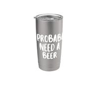 Niente come una bella birra fredda dopo un bel drink di birra fredda Bicchiere termico in acciaio inox doppia parete