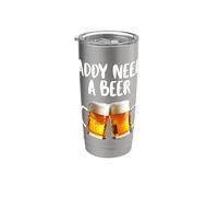 Niente come una bella birra fredda dopo un bel drink di birra fredda Bicchiere termico in acciaio inox doppia parete