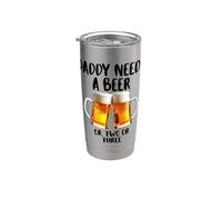Niente come una bella birra fredda dopo un bel drink di birra fredda Bicchiere termico in acciaio inox doppia parete