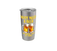 Niente come una bella birra fredda dopo un bel drink di birra fredda Bicchiere termico in acciaio inox doppia parete