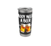 Niente come una bella birra fredda dopo un bel drink di birra fredda Bicchiere termico in acciaio inox doppia parete