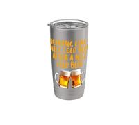 Niente come una bella birra fredda dopo un bel drink di birra fredda Bicchiere termico in acciaio inox doppia parete