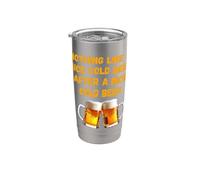 Niente come una bella birra fredda dopo un bel drink di birra fredda Bicchiere termico in acciaio inox doppia parete