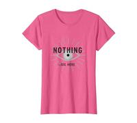 Niente da Vedere Qui Umorismo Sarcastico Grafico degli Occhi, Maglietta, Donna, Rosa mélange, 3XL
