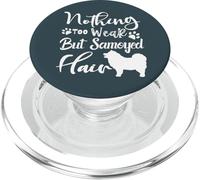 Niente di troppo debole ma Samoiedo capelli divertente amante dei cani Silhouette PopSockets PopGrip per MagSafe