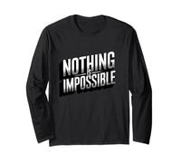 Niente è Impossibile Positività positiva Motivazionale Maglia a Manica