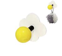 Niente ganci per trapano - Stick a forma di fiori adesiva forte su un gancio per appesa a parete, appendiabiti decorativi colorati con design impermeabile, portavalo per asciugamani per la casa uso ba