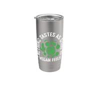 Niente ha un sapore buono come Vegan Feels Bicchiere termico in acciaio inox doppia parete