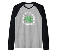Niente ha Un Sapore Buono Come Vegan Feels Maglia con Maniche Raglan